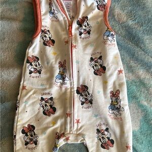 Disney Minnie Mouse Romper with Red and Blue Accents